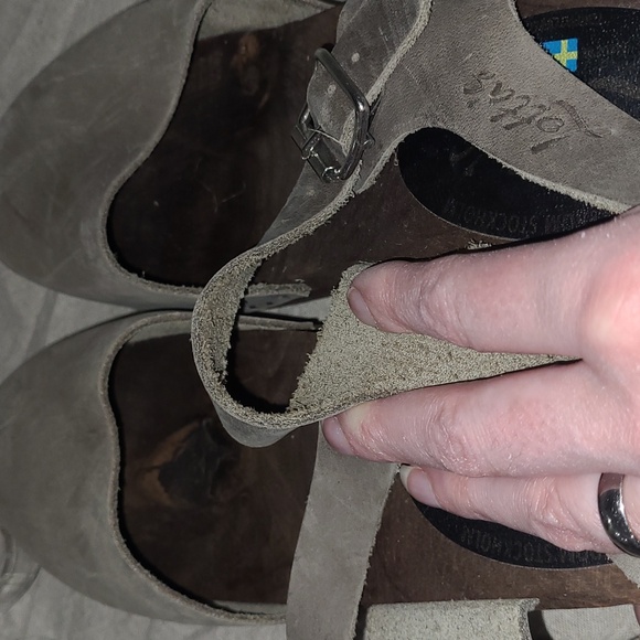 Lotta from Stockholm Highwood Taupe Clogs Oiled Nubuck Leather Brown Base  41 10 - Picture 10 of 12